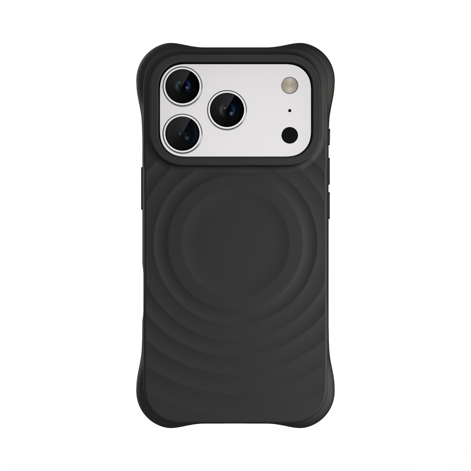 Silicone wave case for iPhone 17 Pro, iPhone 16, 18 Pro Max, niche C brand