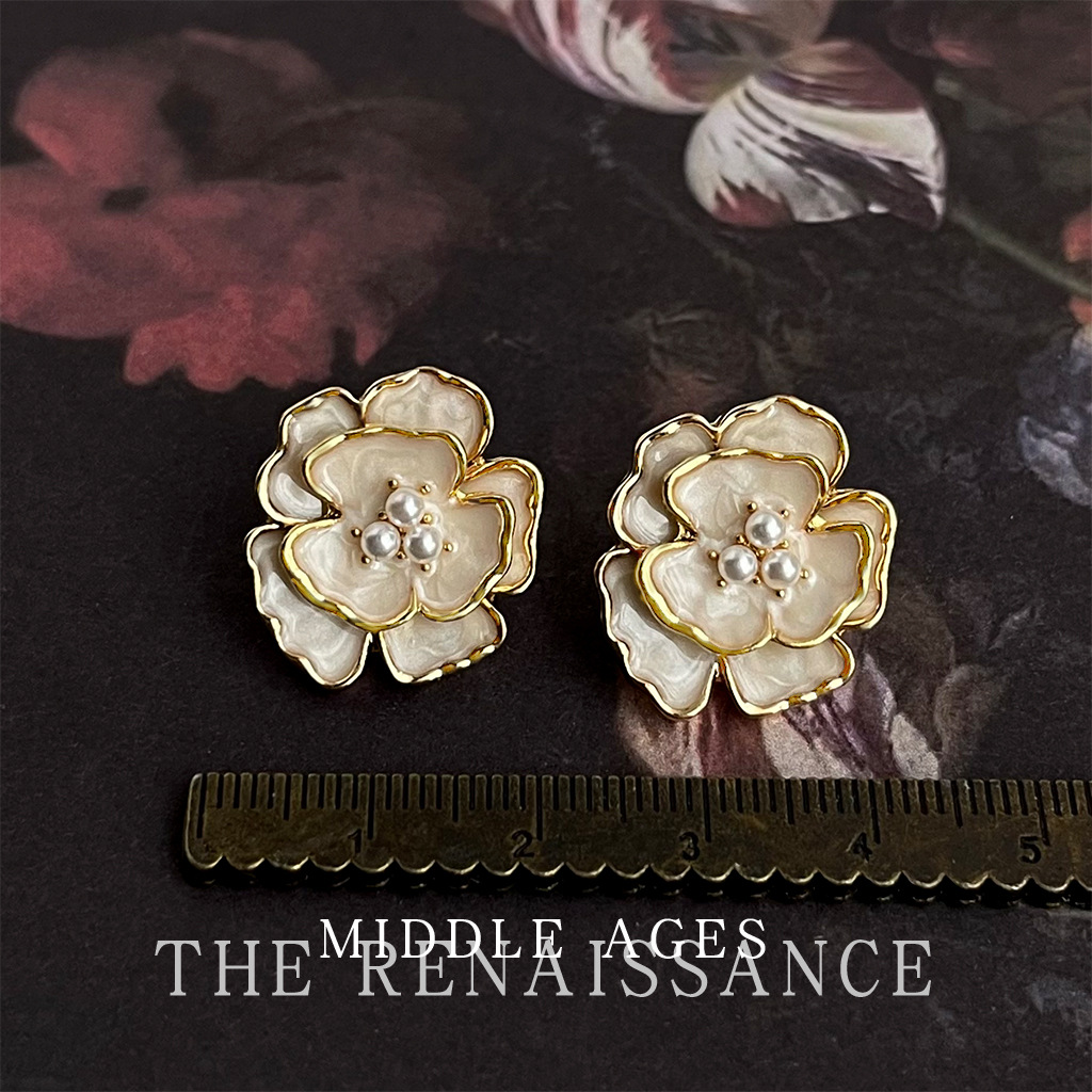 Vintage Retro Enamel Drop Butterfly Earring Collection Oil Painting Style Earrings Ear Accessories