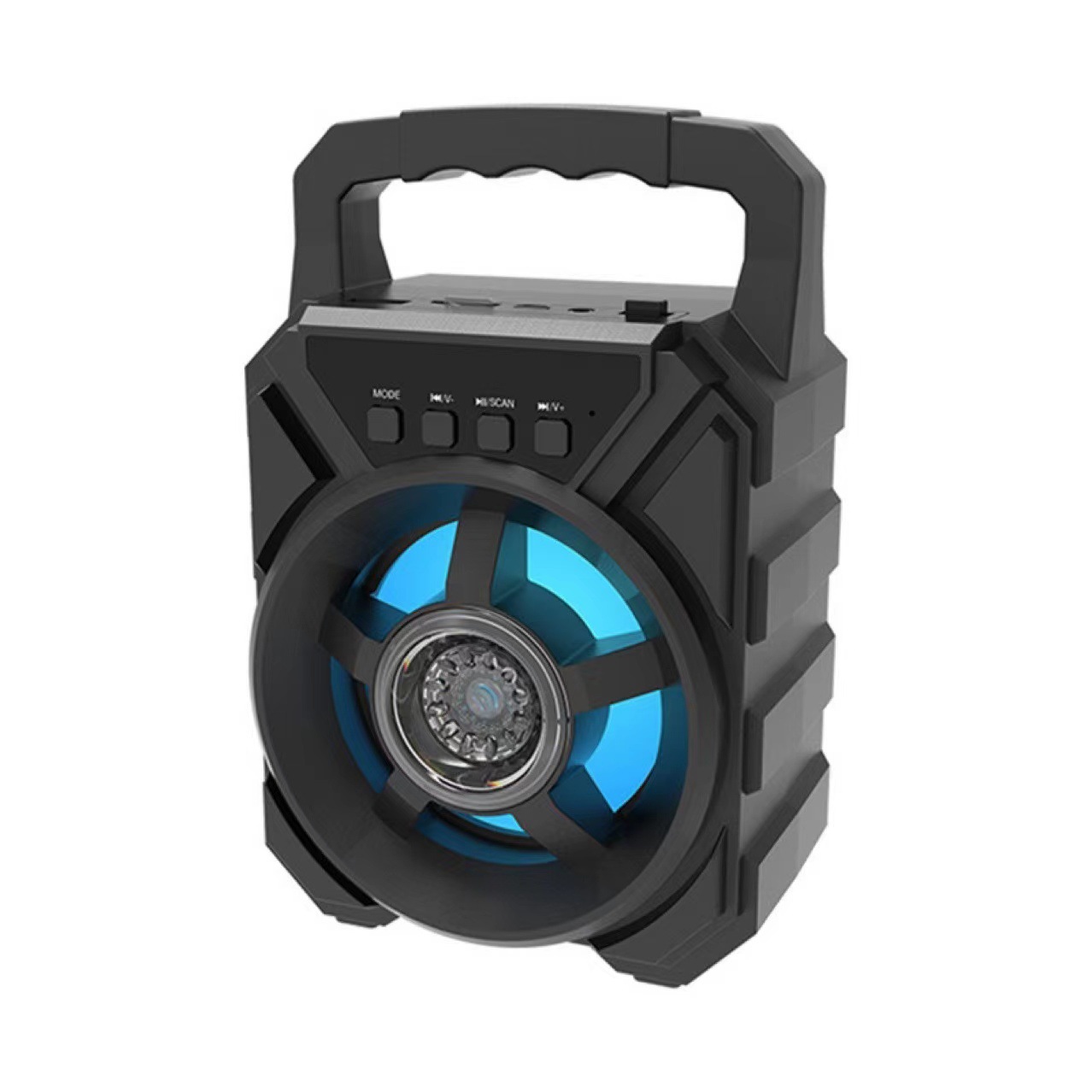 3-inch Portable Bluetooth Speaker Bass Loud Volume Outdoor Portable Mini Home Desktop Microphone Karaoke Speaker