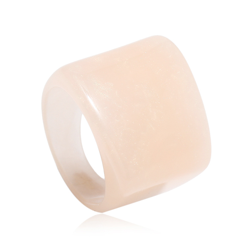Resin index finger ring simple acrylic ring