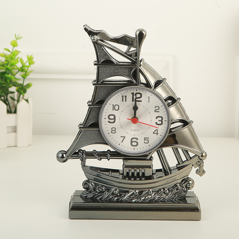 MY38634 Sailboat Alarm Clock Alarm Clock Alarm Clock Student Bedside Clock Home Alarm Clock
