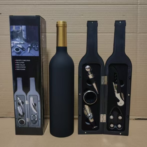 Red wine tool set large bottle five-piece set red wine tool box corkscrew wine tool gift