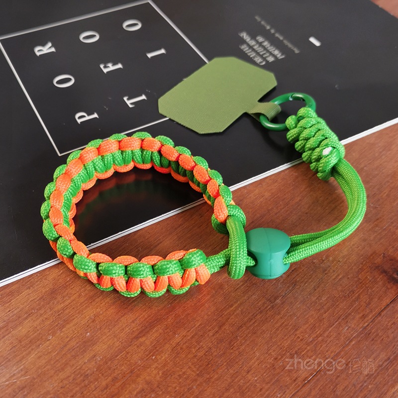 European travel phone strap short wrist adjustable braided strap outdoor sports sturdy men and women
