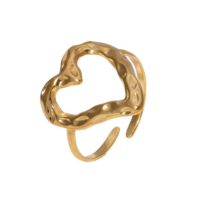 Titanium steel ring open finger ring drip oil simple stainless steel ring