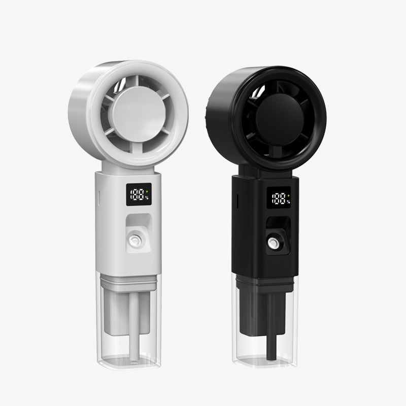 2026 New Desktop Mini Spray Fan USB Charging Portable Handheld Small Fan Electric Fan