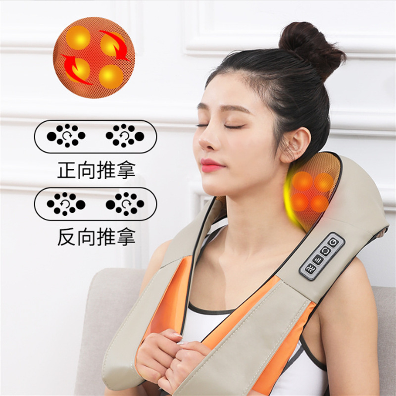 Car Home Dual-Use Kneading Massage Shawl Gift Neck Shoulder Massager Cervical Spine Massage