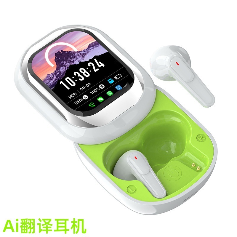 New TWS In-Ear Bluetooth Headphones with Screen, Noise Cancelling, Transparent Touch Screen SE-ONE