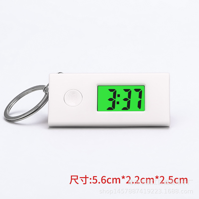 New Work Exam Postgraduate Entrance Exam Silent Electronic Watch Luminous Portable Backpack Keychain Small Hanging Watch Triangle Mini
