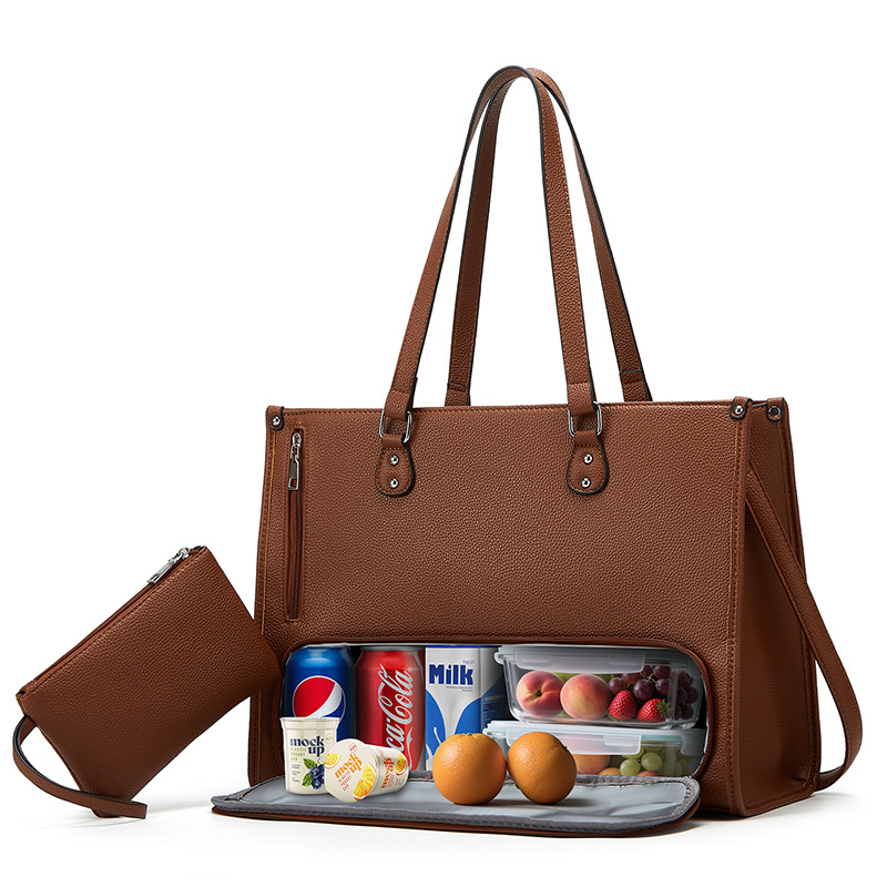 Women's bag 2026 new large capacity handbag tote bag multifunctional computer bag document bag shoulder bag