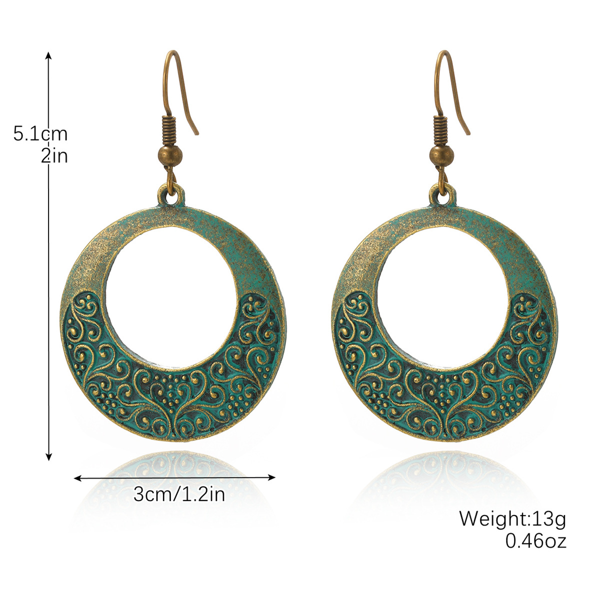Turquoise earrings turquoise earring set Bohemian vintage earrings