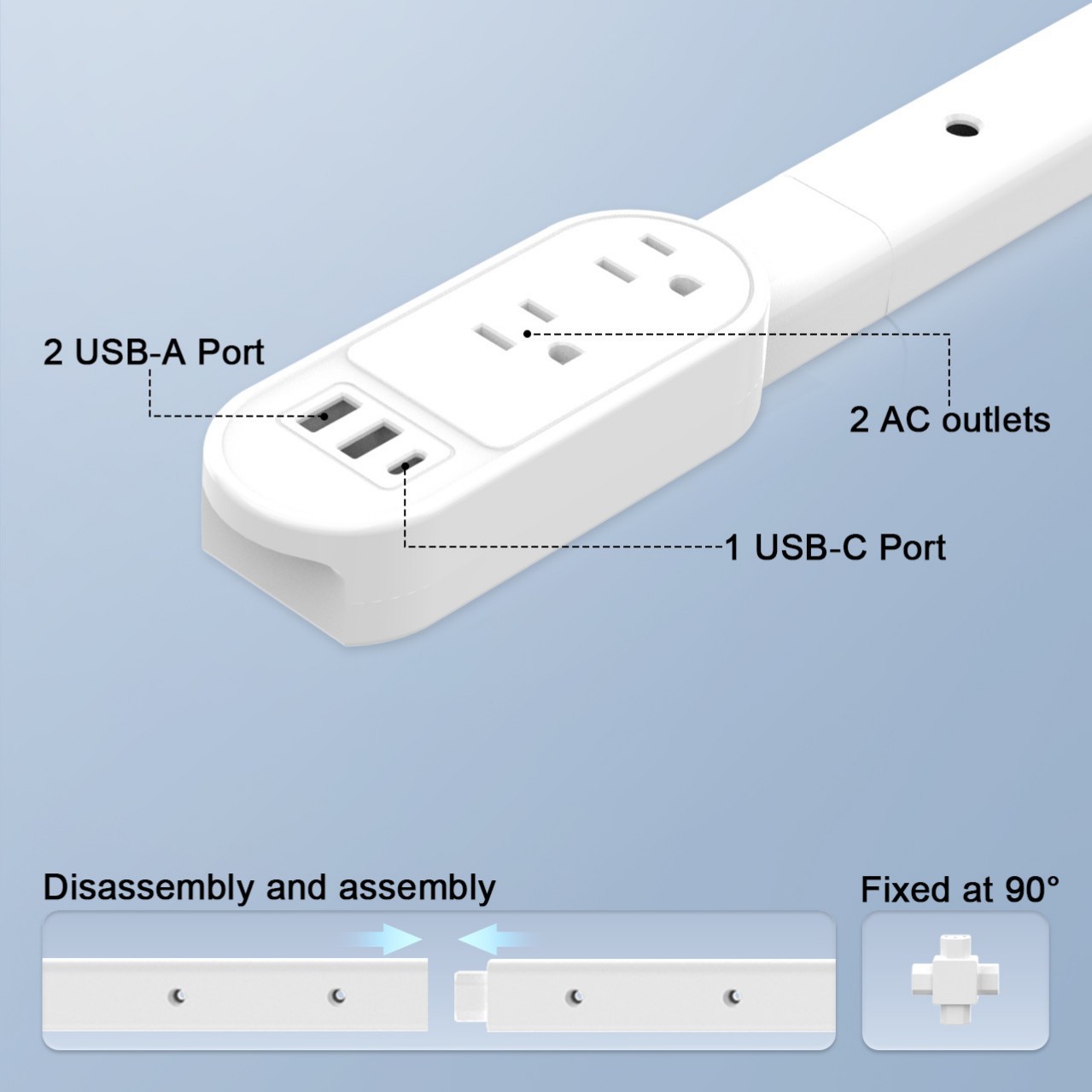 US Standard Splice Outlet Outlet Extender Sofa Outlet Extender RV Nightstand Outlet Extender