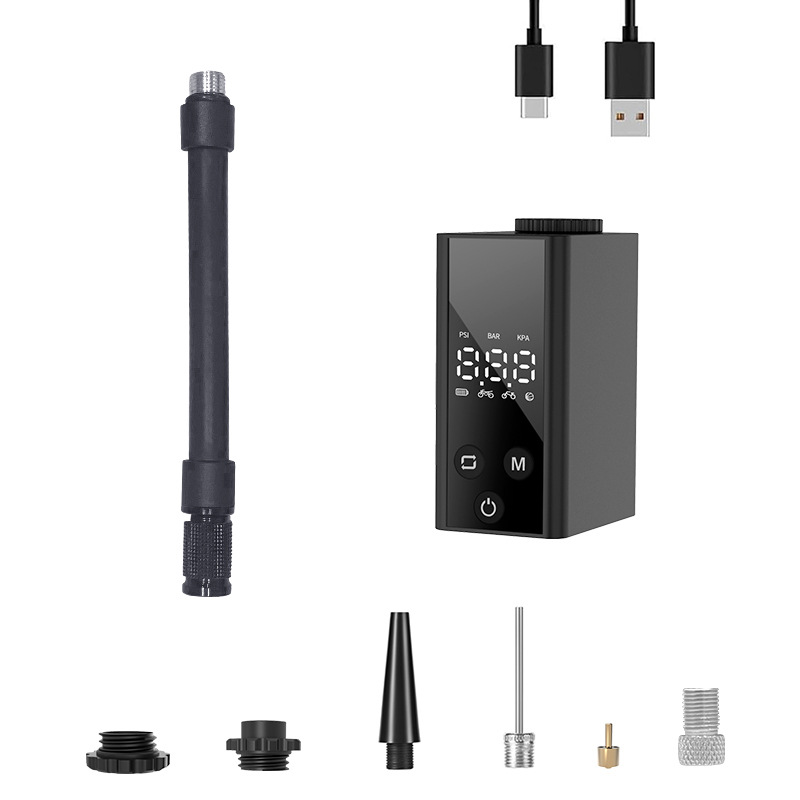 Electric Air Pump Tire Inflator Portable Mini Bicycle Mountain Road Bike Inflator Pump airpump
