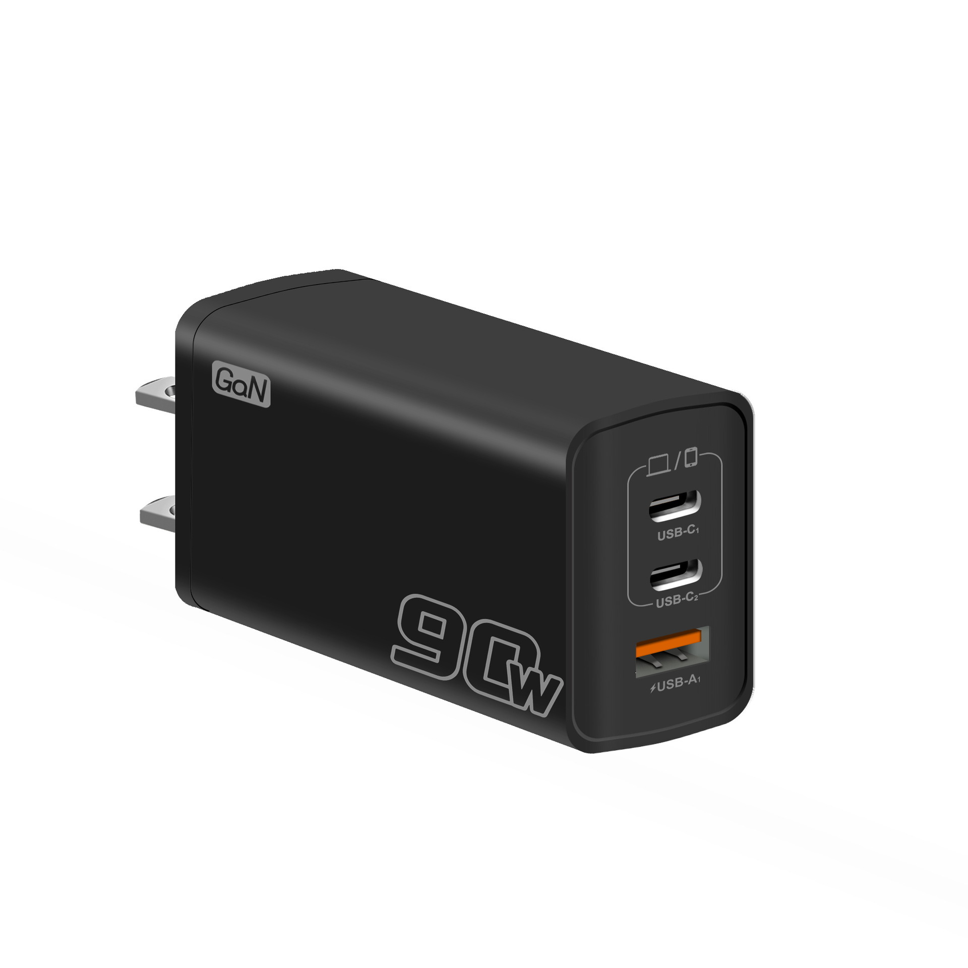 90W GaN Charger PD Fast Charge Phone Charging Head 2C+PD Laptop Universal GaN Power Supply