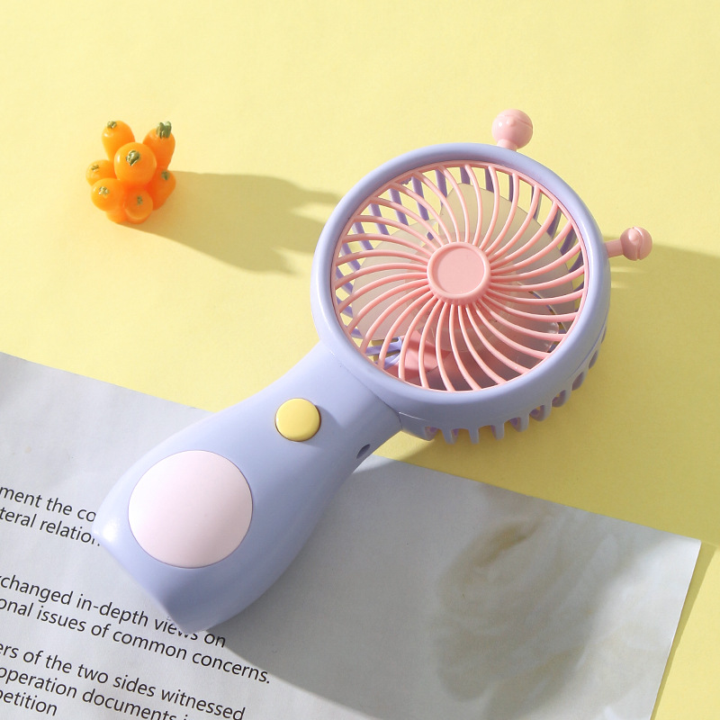Handheld Snail Small Fan USB Charging Portable Small Fan Cute Cartoon Snail Handheld Fan