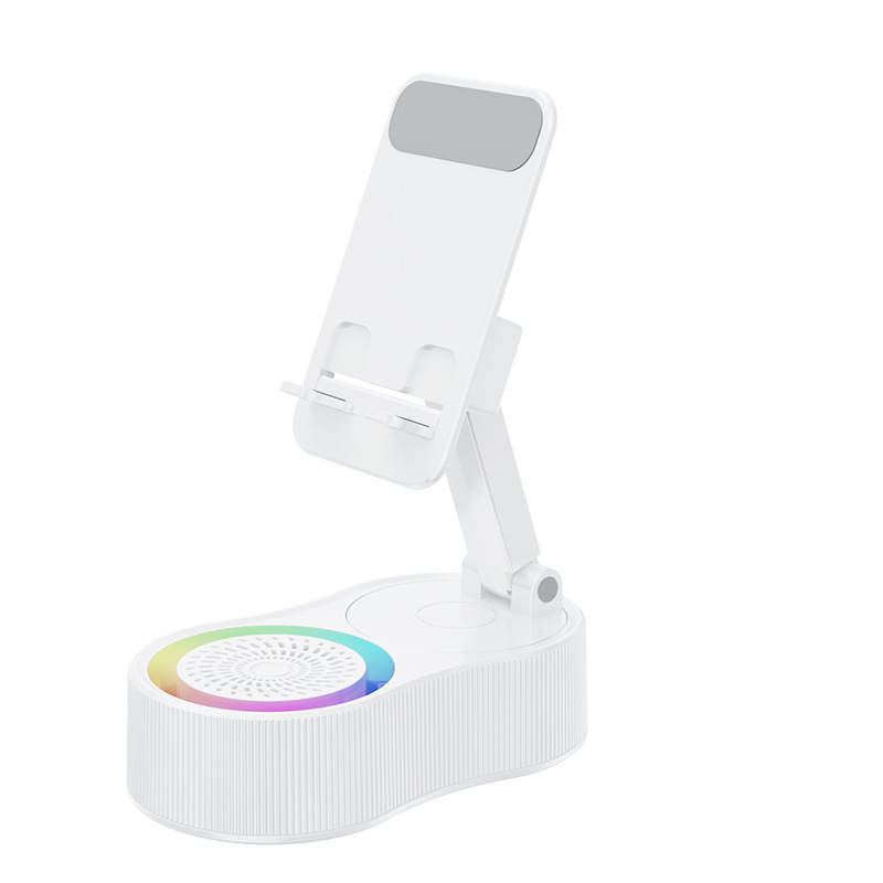 Smart Induction Phone Holder Wireless Bluetooth Speaker Home Office Live Streaming Charging Five-in-One Audio