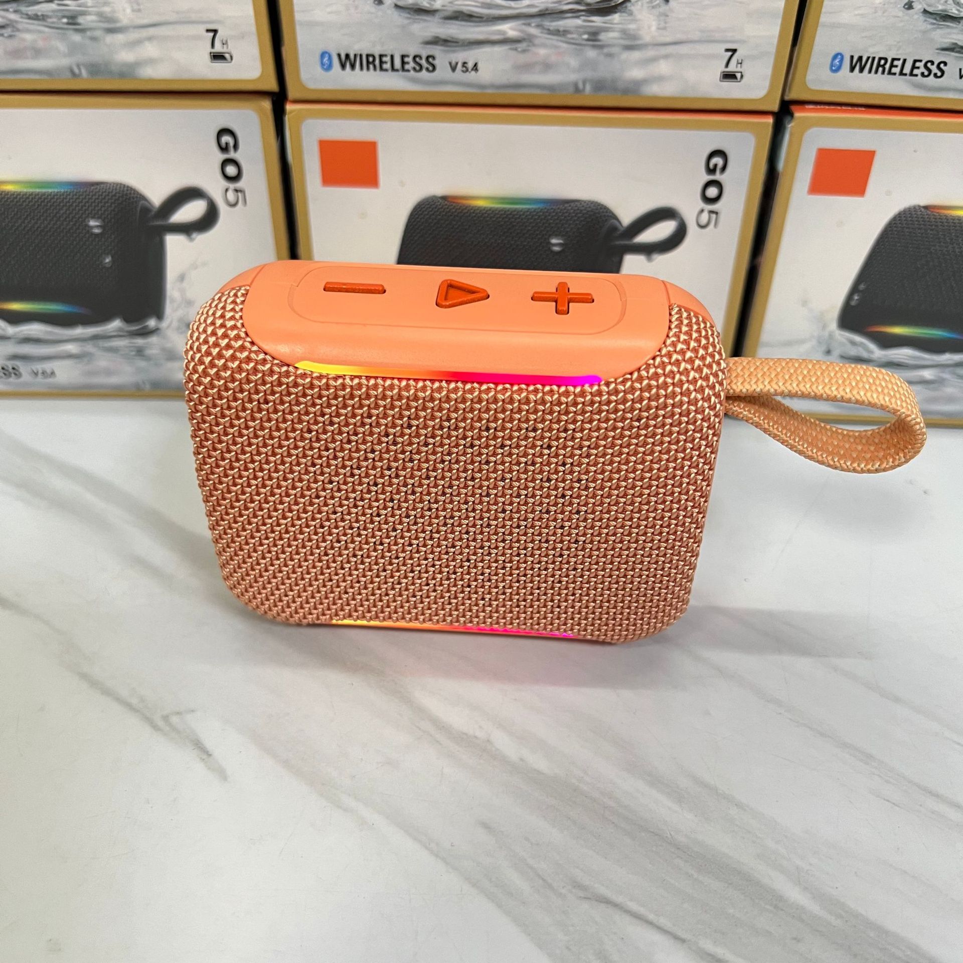 GO5 Wireless Bluetooth Speaker Gold Brick Waterproof Mini Portable Outdoor Running Volume Speaker