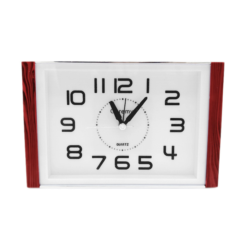 Factory Price Silent Square Large Alarm Clock Glow with Night Light 3D Digital Bedroom Desktop Alarm Clock