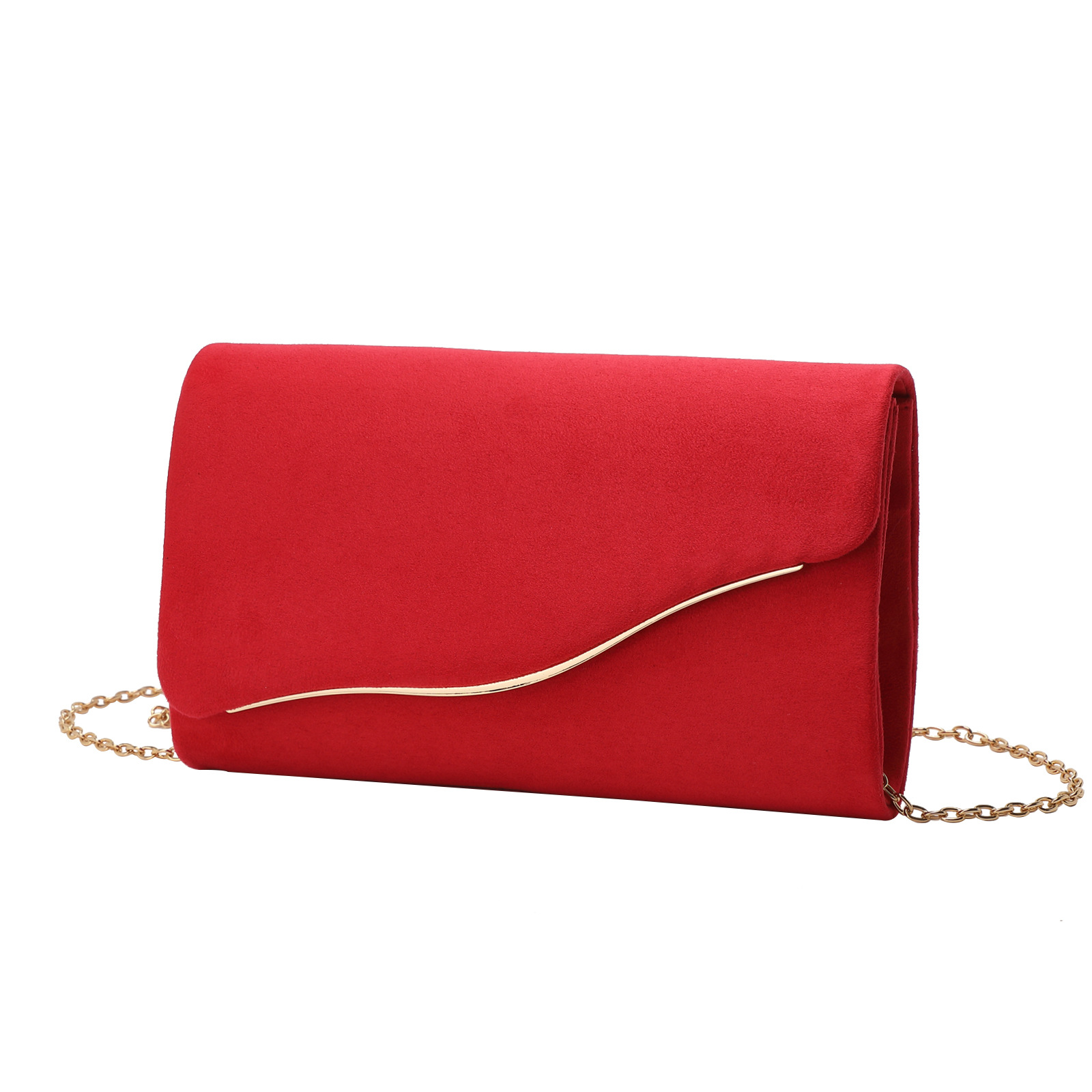 Women's Evening Bag Fresh Sweet Simple Clutch Bag Chain Shoulder Crossbody Bag Banquet Evening Dress Bag