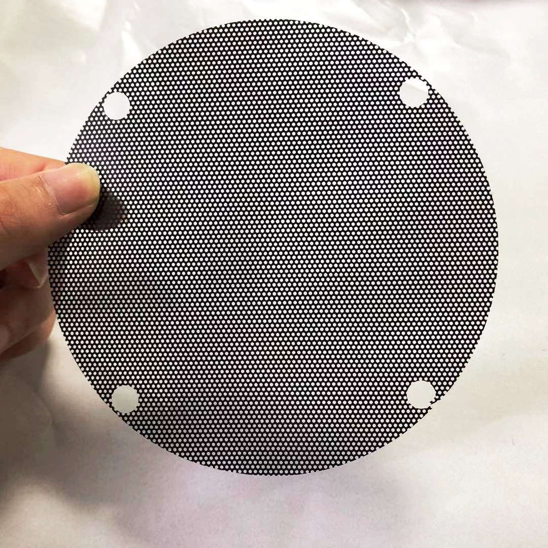 Black PVC plastic mesh, adhesive magnetic dust-proof mesh, fan speaker mesh, computer case dust-proof punched mesh