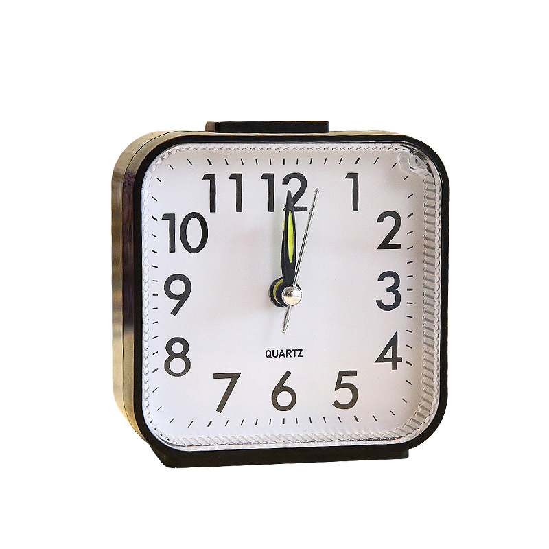Square simple three-dimensional home decoration night light alarm clock student digital small hour clock