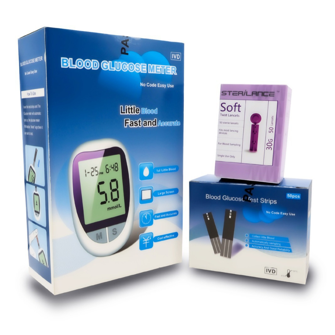 G058 Home Blood Glucose Meter Blood Sugar Test No Coding Monitor Blood Glucose Testing Machine High Precision