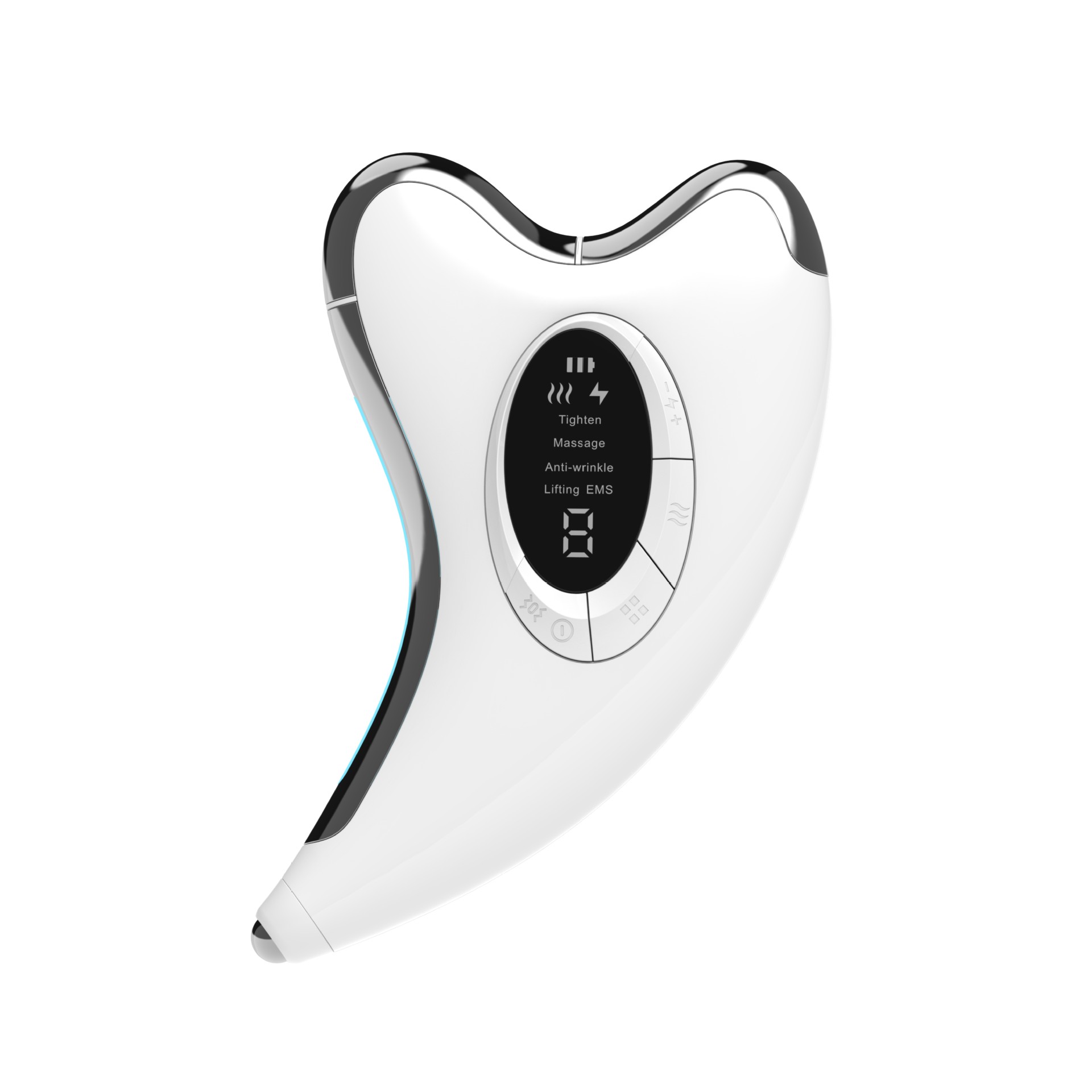 New Constant Temperature导入仪 Microcurrent Scraping Beauty Device EMS Neck Massager Facial Massager Electric Scraping Board