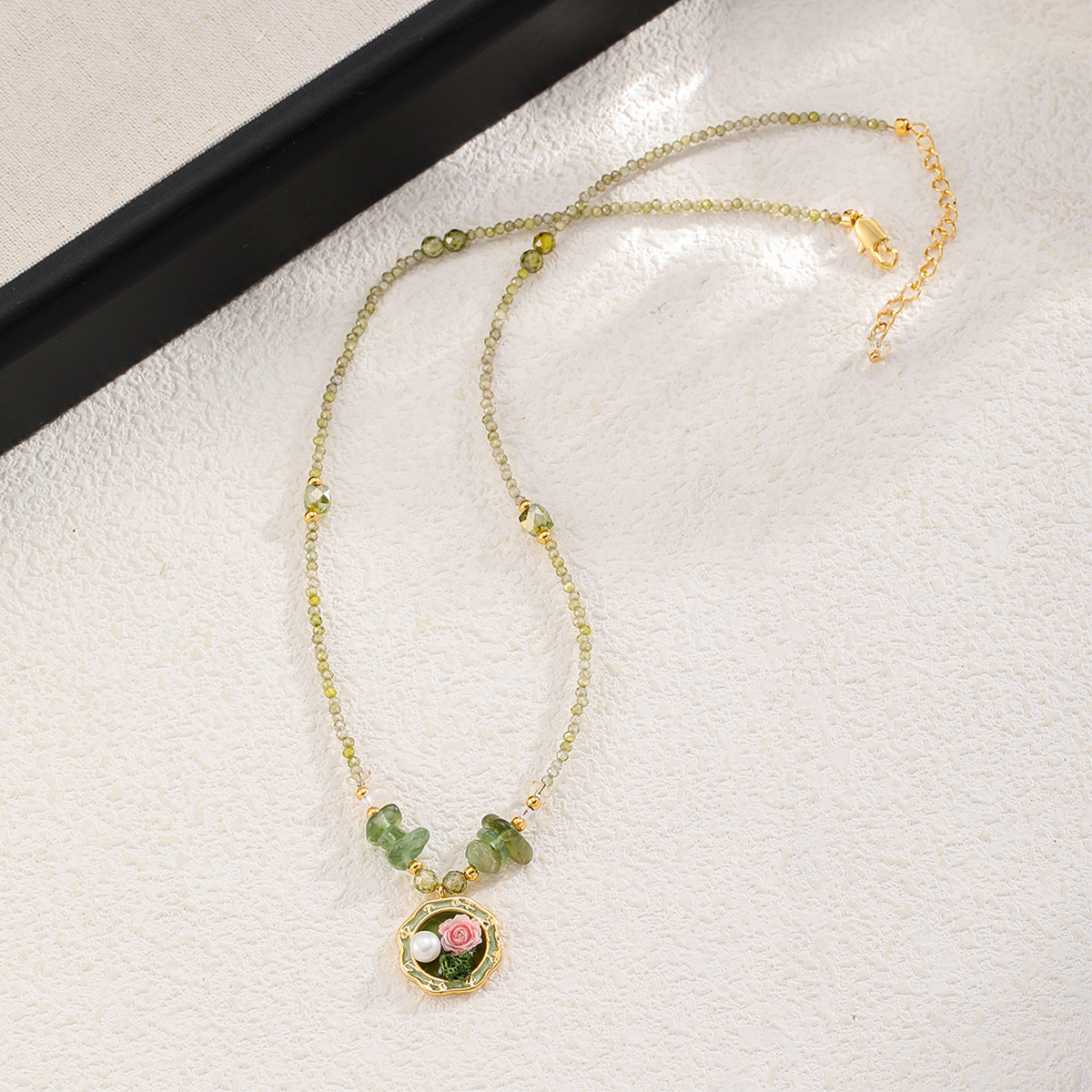 NALA New Chinese Style Accessories Freshwater Pearl Necklace Accessories Women Natural Stone Necklace Niche Clavicle Chain