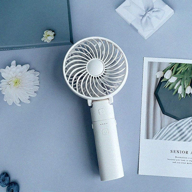 New Portable Mini Handheld Fan Foldable Large Capacity Power Bank Three-in-One Electric Fan