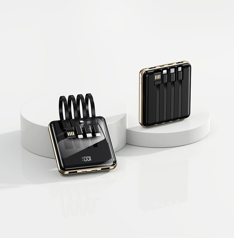 120W Fast Charging Cable Mirror 1/20000mAh Power Bank Corporate Gift Mobile Power Supply