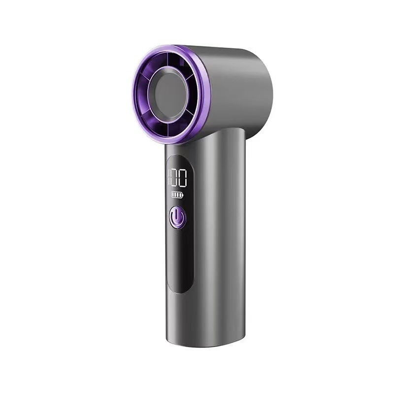 X98 Mini Violent High Speed Handheld Fan USB Charging Digital Display Outdoor Portable Turbo Pocket Small Fan