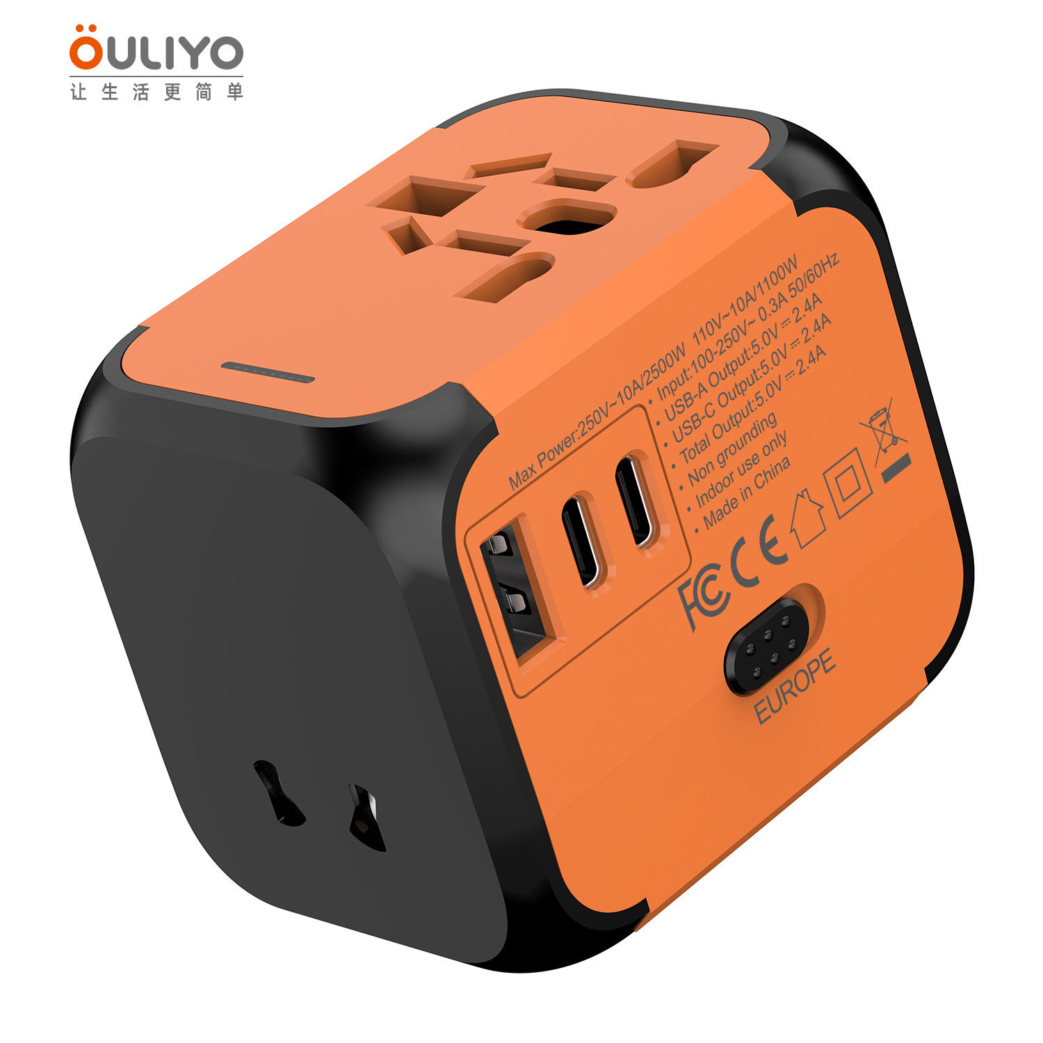 Premium Adapter Plug Multi-function Travel Abroad Socket One-to-Many Global Universal Adapter Plug