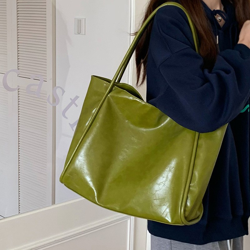 Women's Bag New Handheld Large Tote Bag Large Capacity Single Shoulder Casual Underarm Bag