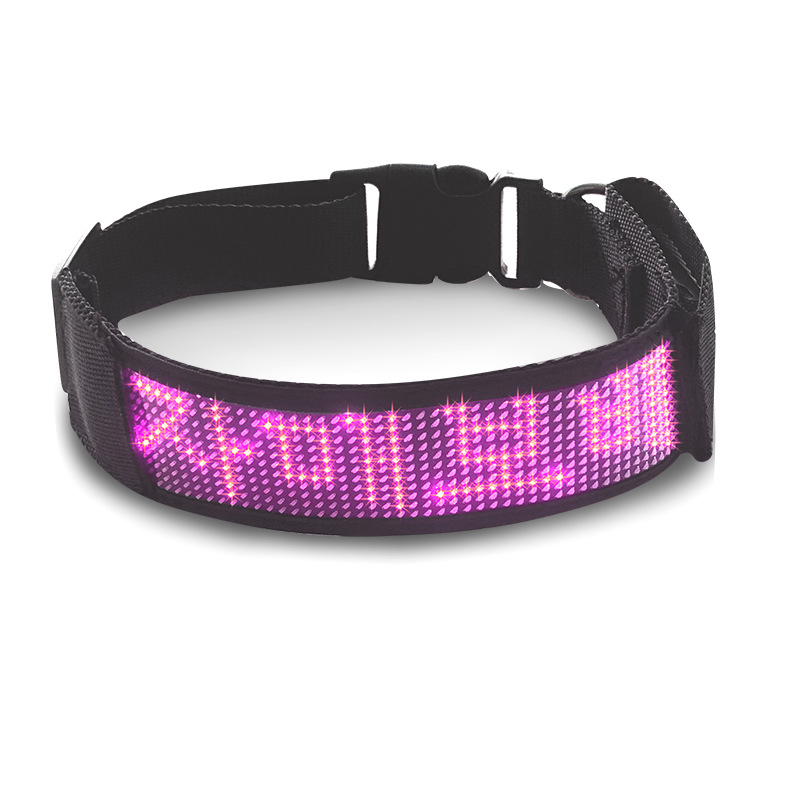 Newly Released Towed LED Pet Collar—Rechargeable LED Dog Collar, Customizable Sizes Available