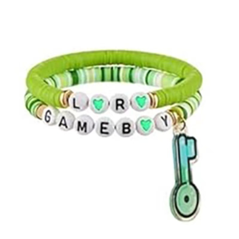 Concert Fan Peripheral Inspiration Friendship Polymer Clay Bracelet Shell Infinite Key Guardian Shield Keychain Accessory