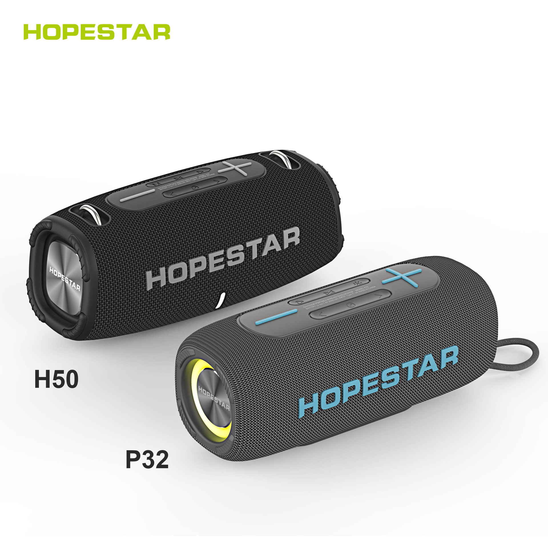 HOPESTAR H50 wireless Bluetooth speaker outdoor portable waterproof shoulder strap TWS card FM audio