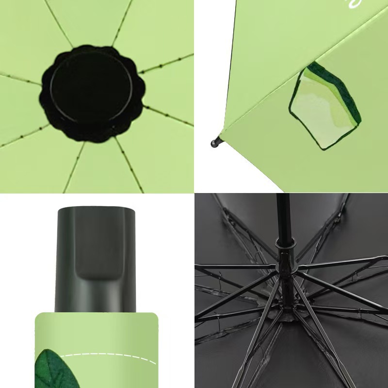New Fruit Pattern Manual Folding Rain Umbrella Sunscreen Sun and Rain Dual-Use Sunshade Umbrella Printable Logo Sun Umbrella