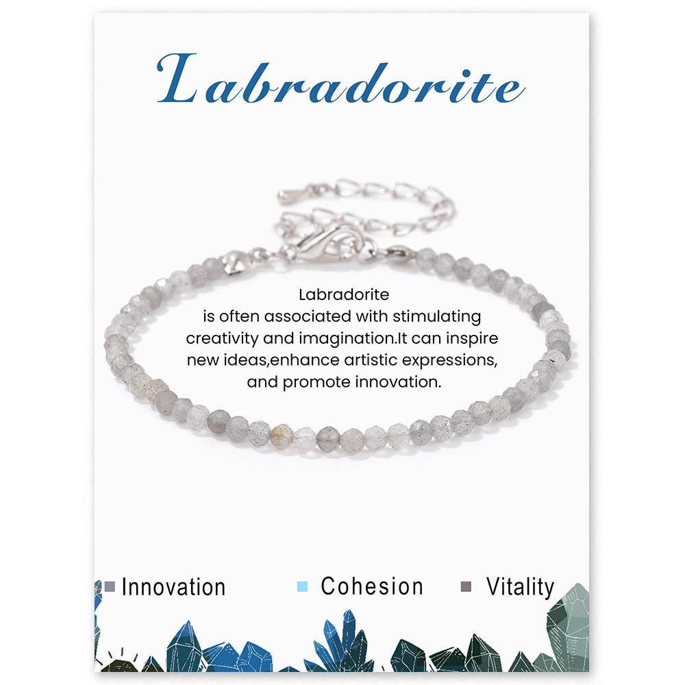 Card pack 3mm artificial crystal bead bracelet new best friend bracelet