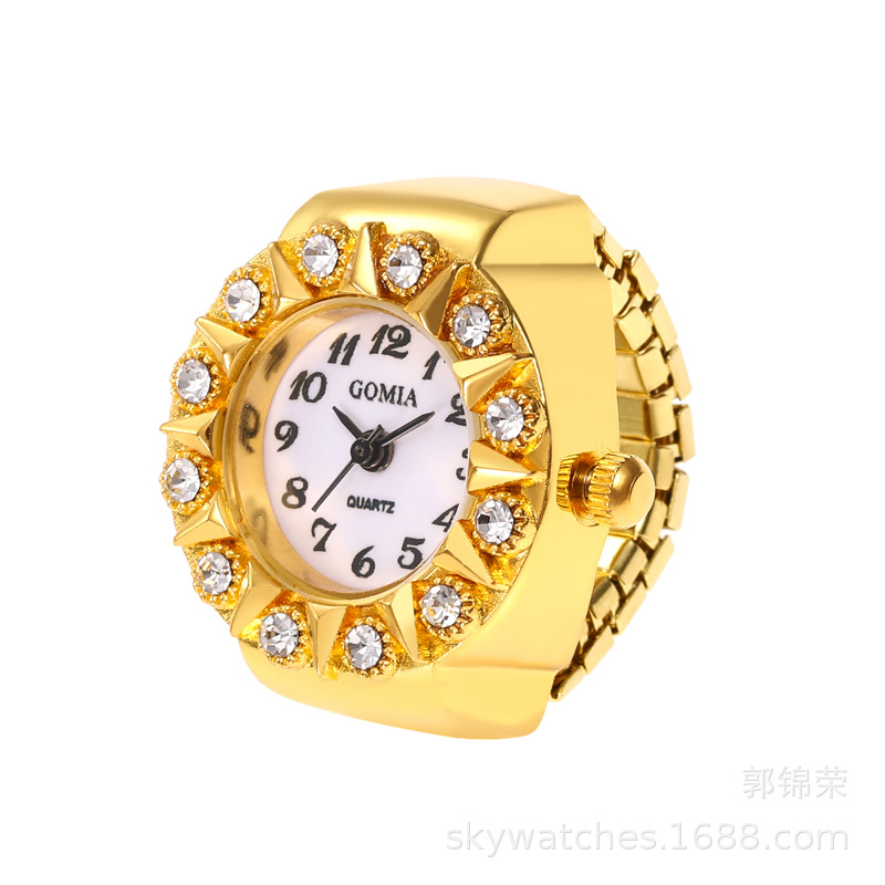 Ring Watch Gold Watch Accessory Student Watch Women's Finger Watch