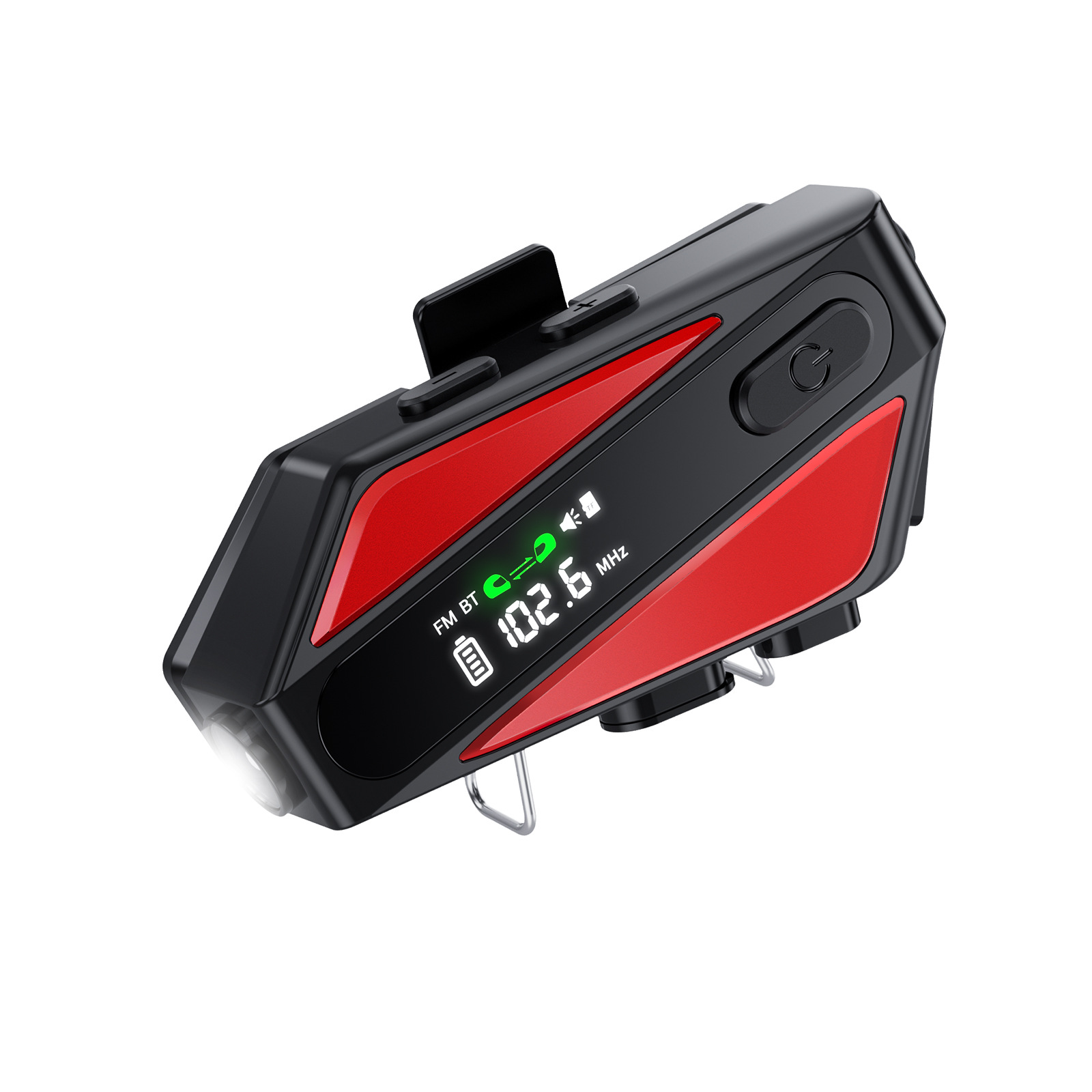 Private mold LED lighting two-person intercom waterproof noise-reducing motorcycle riding helmet Bluetooth headset new C6
