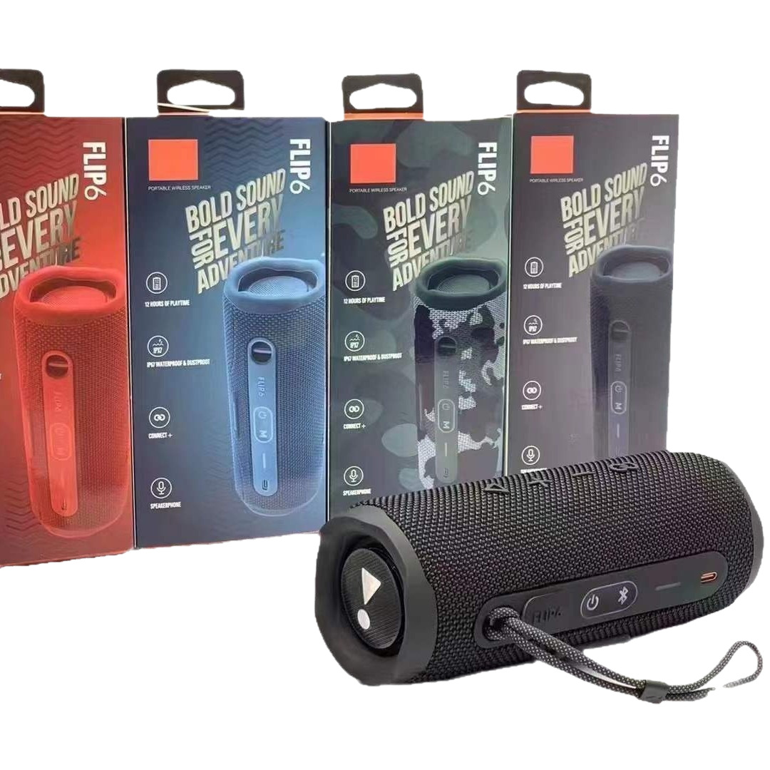 JB Top FLIP6 Kaleidoscope 6th Gen Wireless Bluetooth Speaker Subwoofer Outdoor TWS Mini Speaker