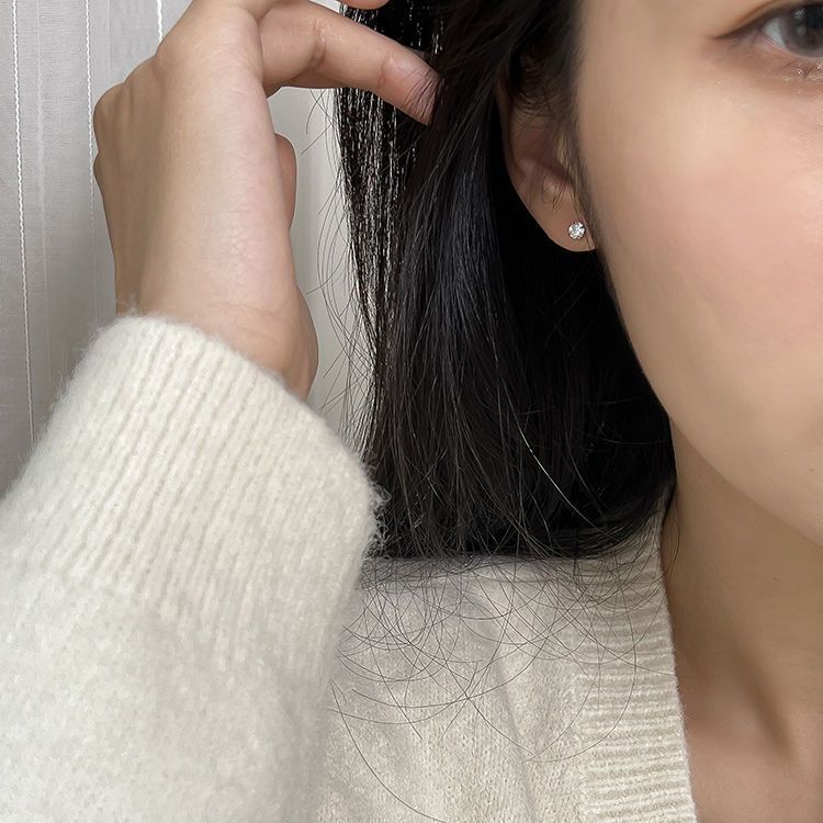 Ear studs women ear piercing simple small ear bone earrings ear accessories sleep no need to remove