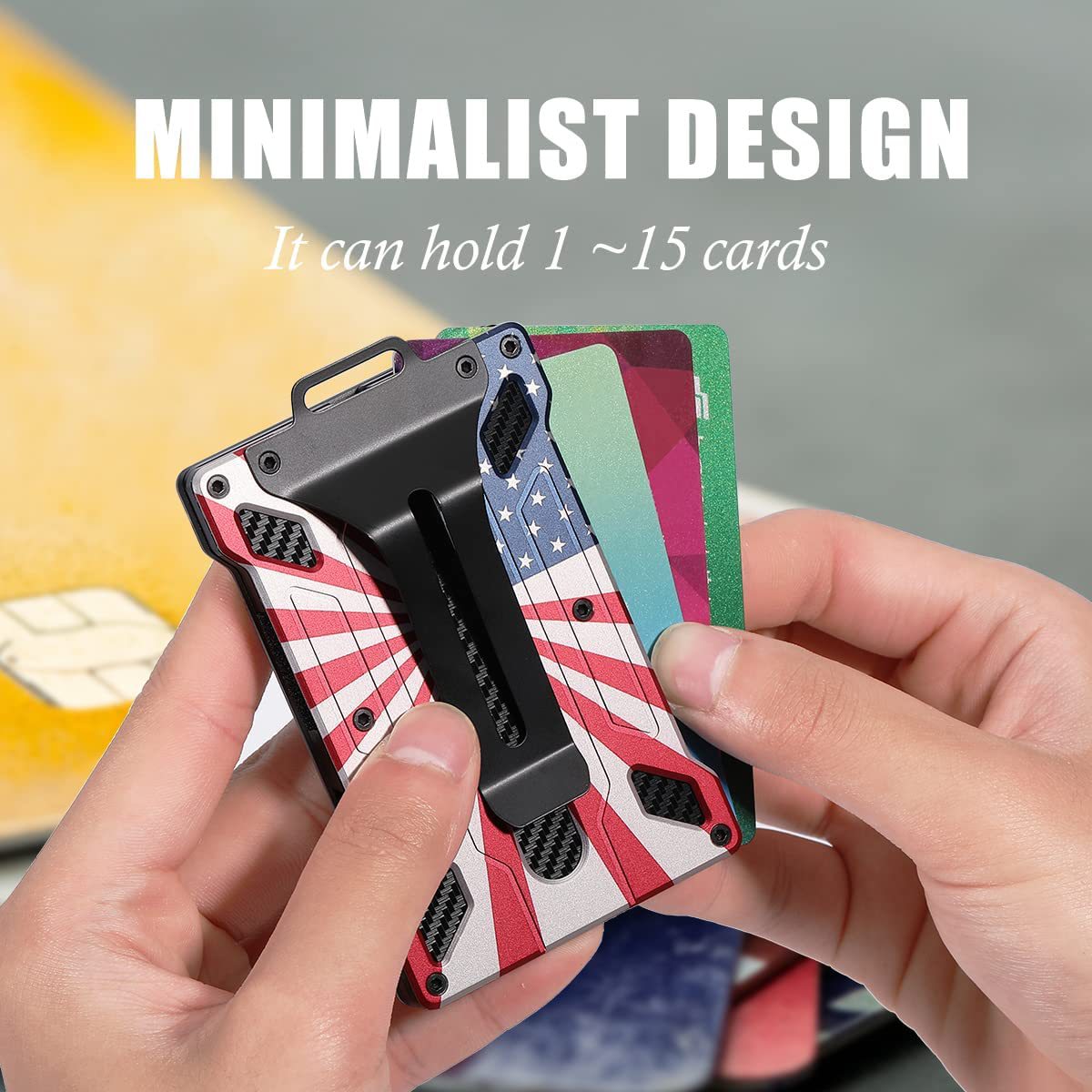 New Aluminum Alloy Card Holder Transparent Badge RFID Metal Wallet Work ID Card Clip Business Card Holder