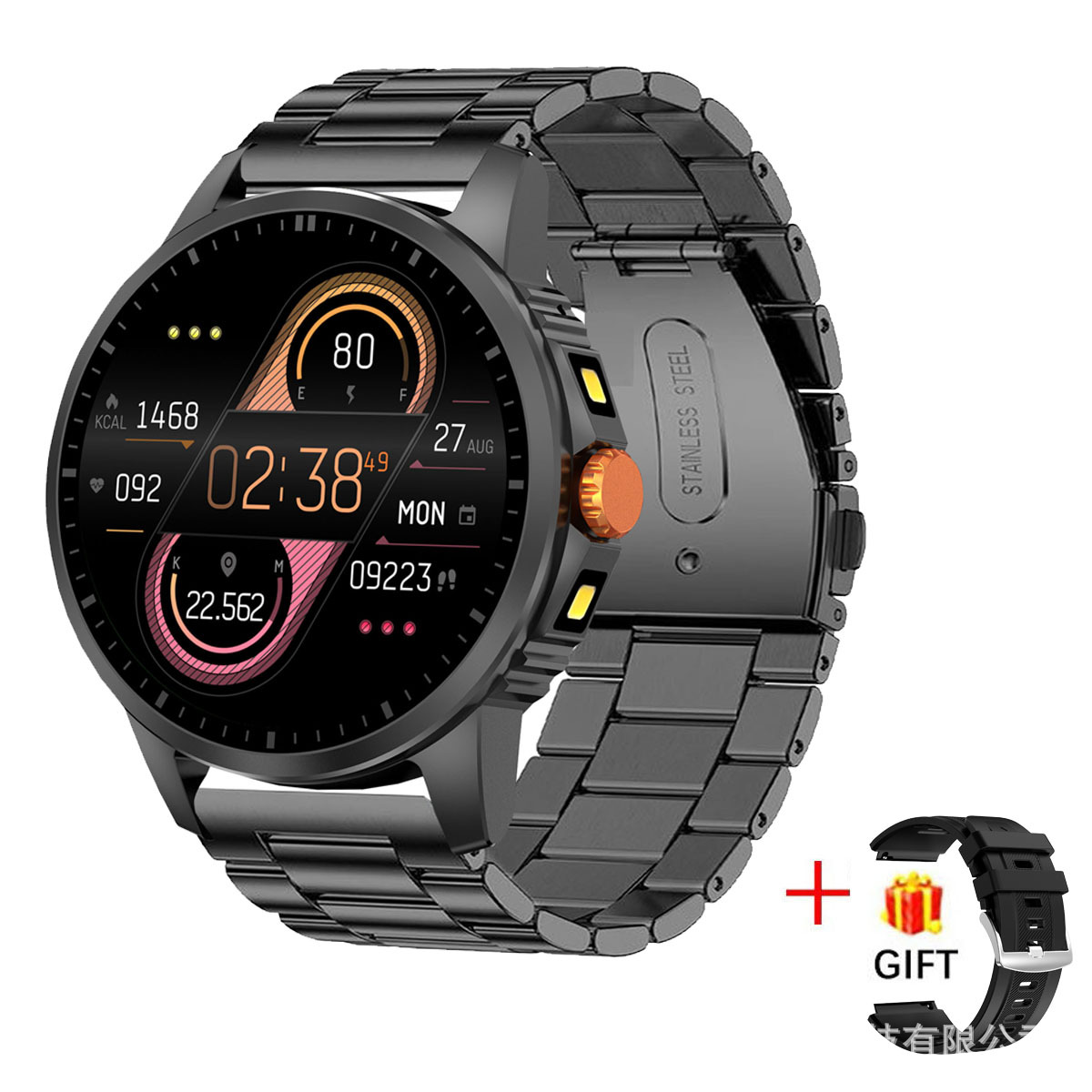New V5 Smart Watch Dual Flashlight Bluetooth Call SmartWatch Outdoor Sports Watch V5