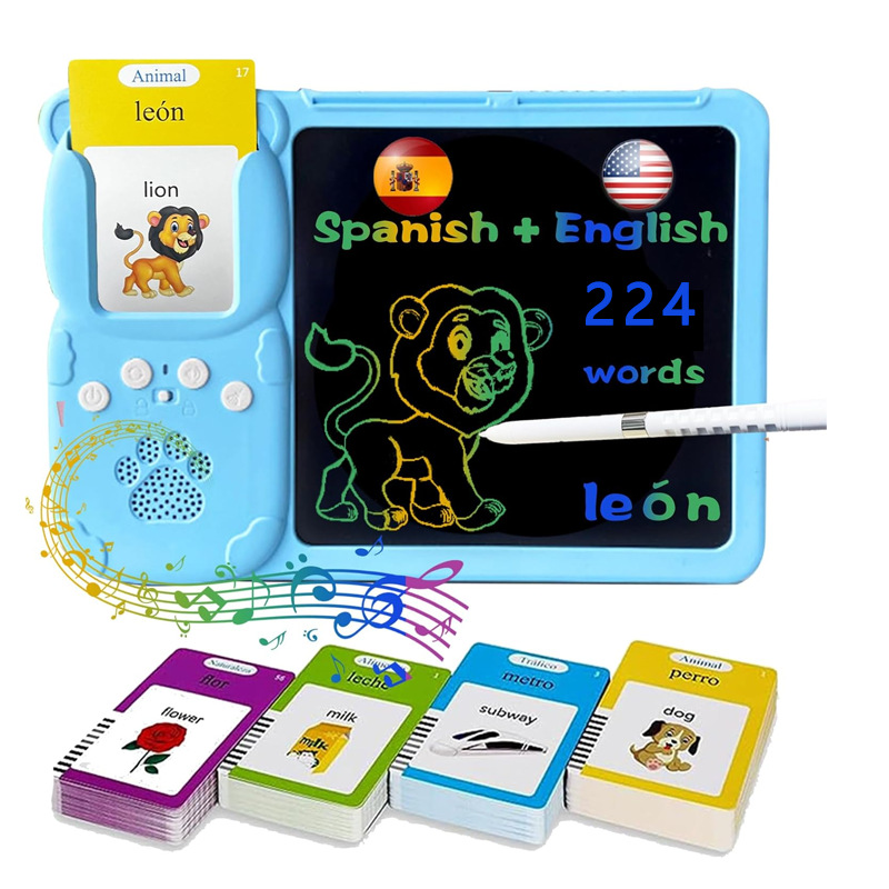 Early Education Card Machine 8.5 Inch Writing Tablet All-in-One Machine Children's English Learning Drawing Educational Toy