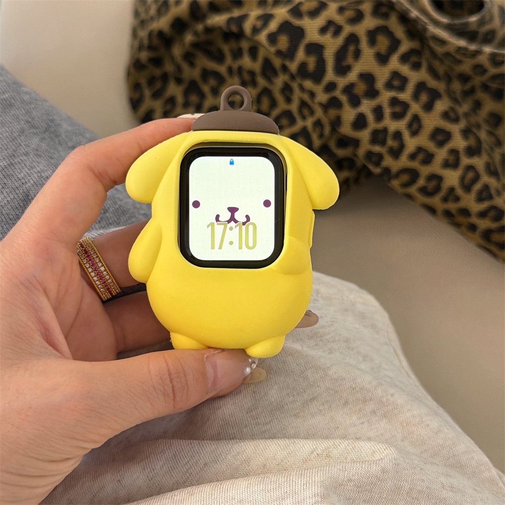 Pudding dog compatible Apple iwatch 1-8 generation Apple watch S10/SE3 silicone ultra2 protective case