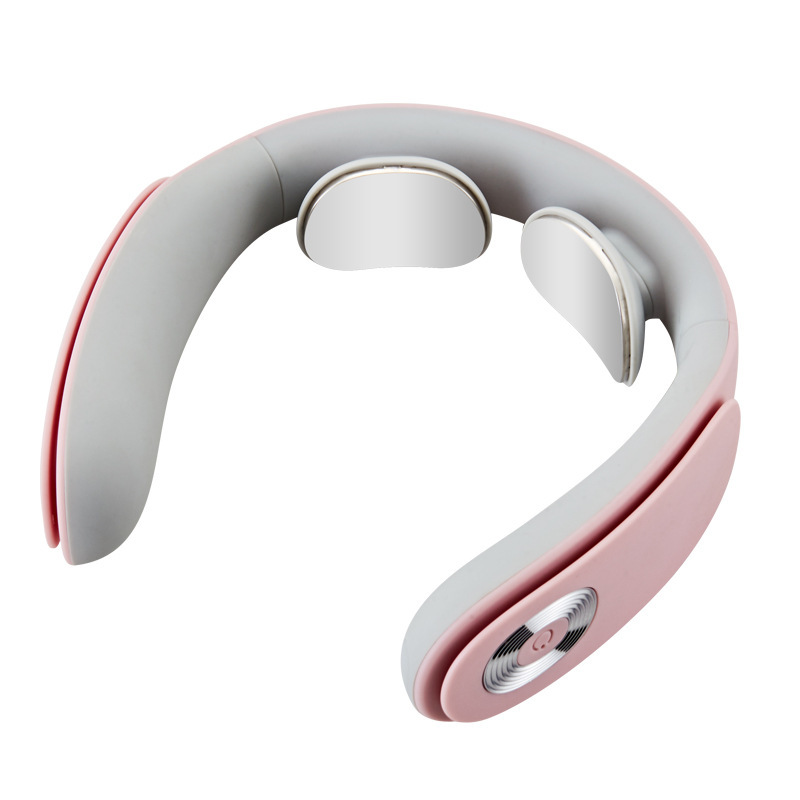 Pulse neck physiotherapy device, portable wireless neck massager, smart rechargeable hot compress neck care device