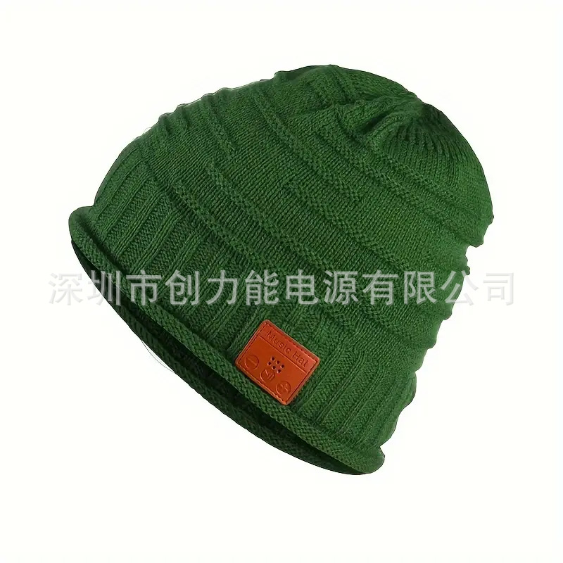 Wireless Bluetooth Headset Knitted Hat Winter Snow Warm Cold-Proof Music Headset Christmas Hat