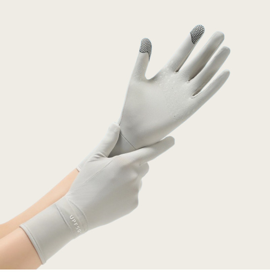 Sun Protection Sleeves, Summer Sun Protection Gloves for Women, Anti-Uv Long Gloves for Driving, Non-Slip, Breathable, Outdoor Cycling Arm Protectors