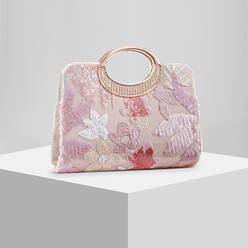 New Pearl Embroidered Evening Bag Clutch Evening Bag Wedding Bag Random Pattern