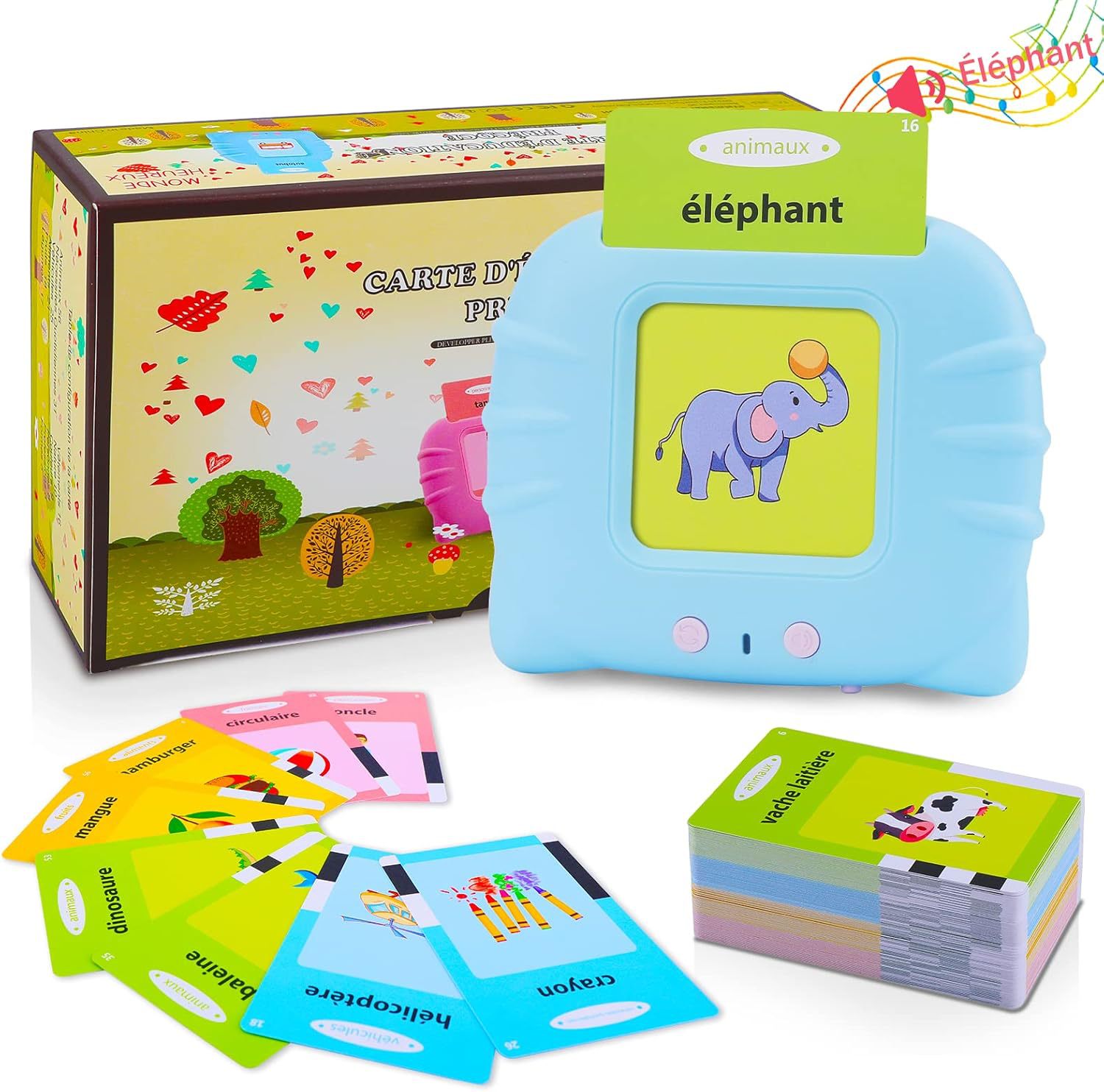 Dinosaur Card Machine English Spanish Bilingual Children's Enlightenment Foreign Language Learning Card Insert Machine Educational Toy